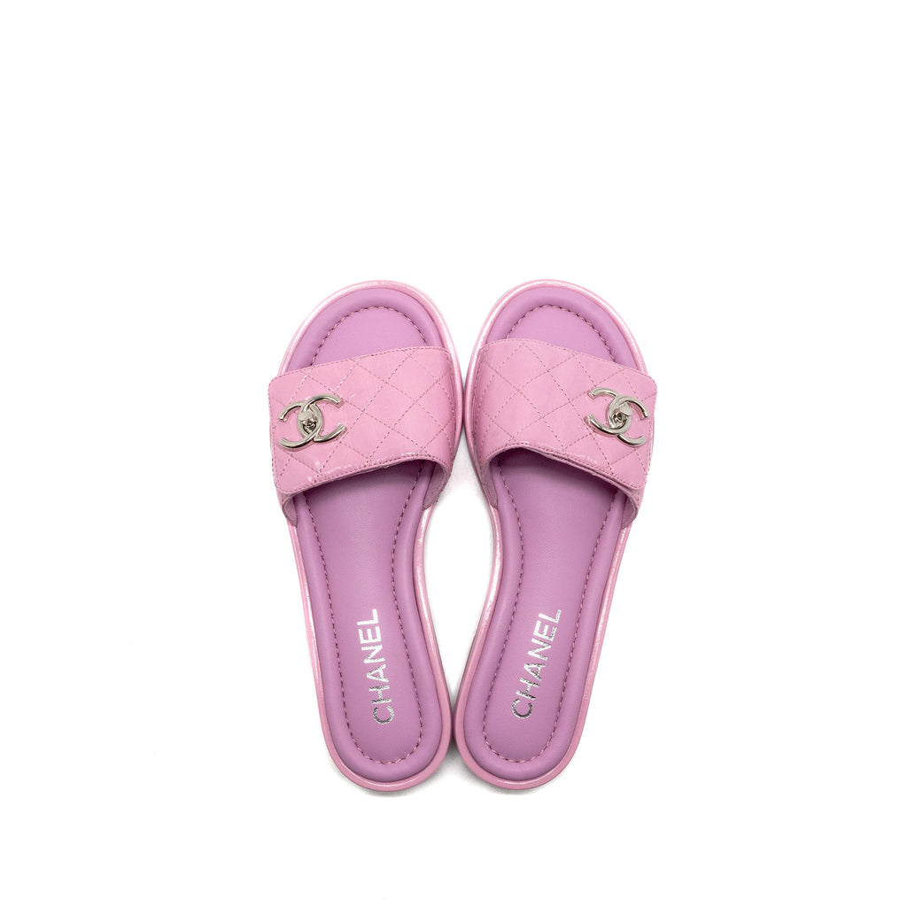 chanel-size-37-mules-sandals-patent-leather-pink-copy