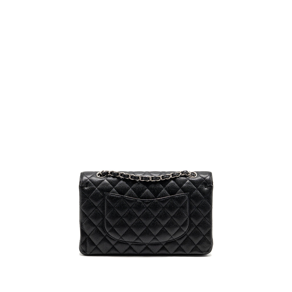 chanel-medium-classic-double-flap-bag-caviar-black-shw-14