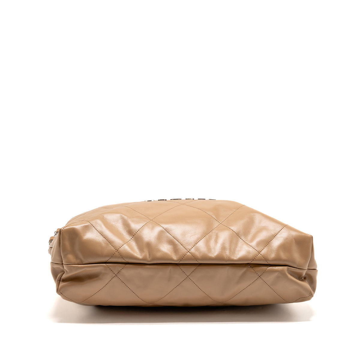 chanel-large-22-bag-shiny-calfskin-dark-beige-shw-microchip-copy