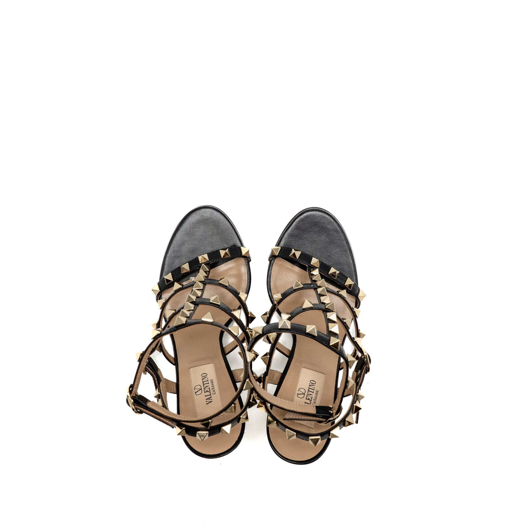 valentino-size-36-rockstud-sandal-10cm-heel-calfskin-black-lghw