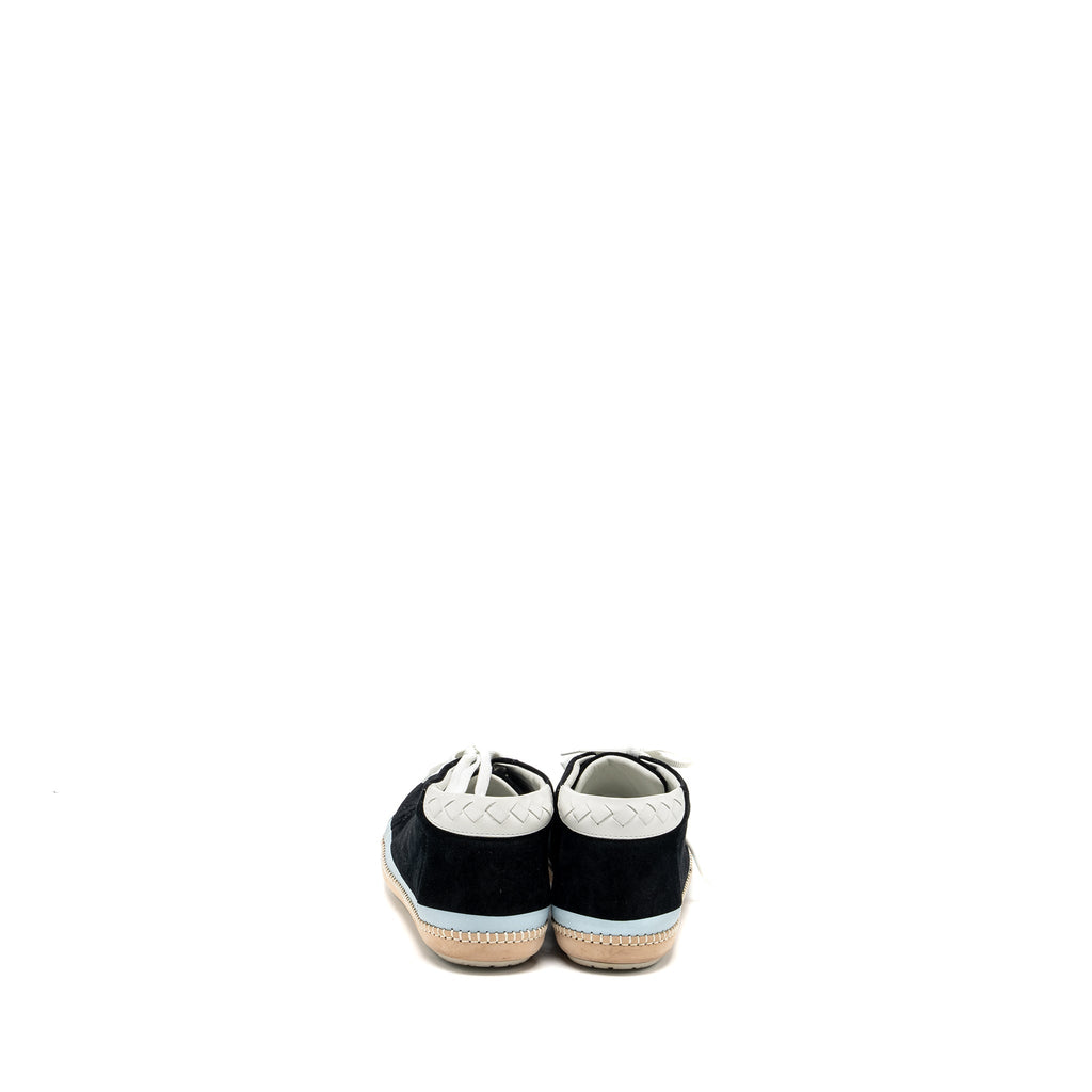 bottega-veneta-size-42-5-sneaker-suede-black-white-light-blue