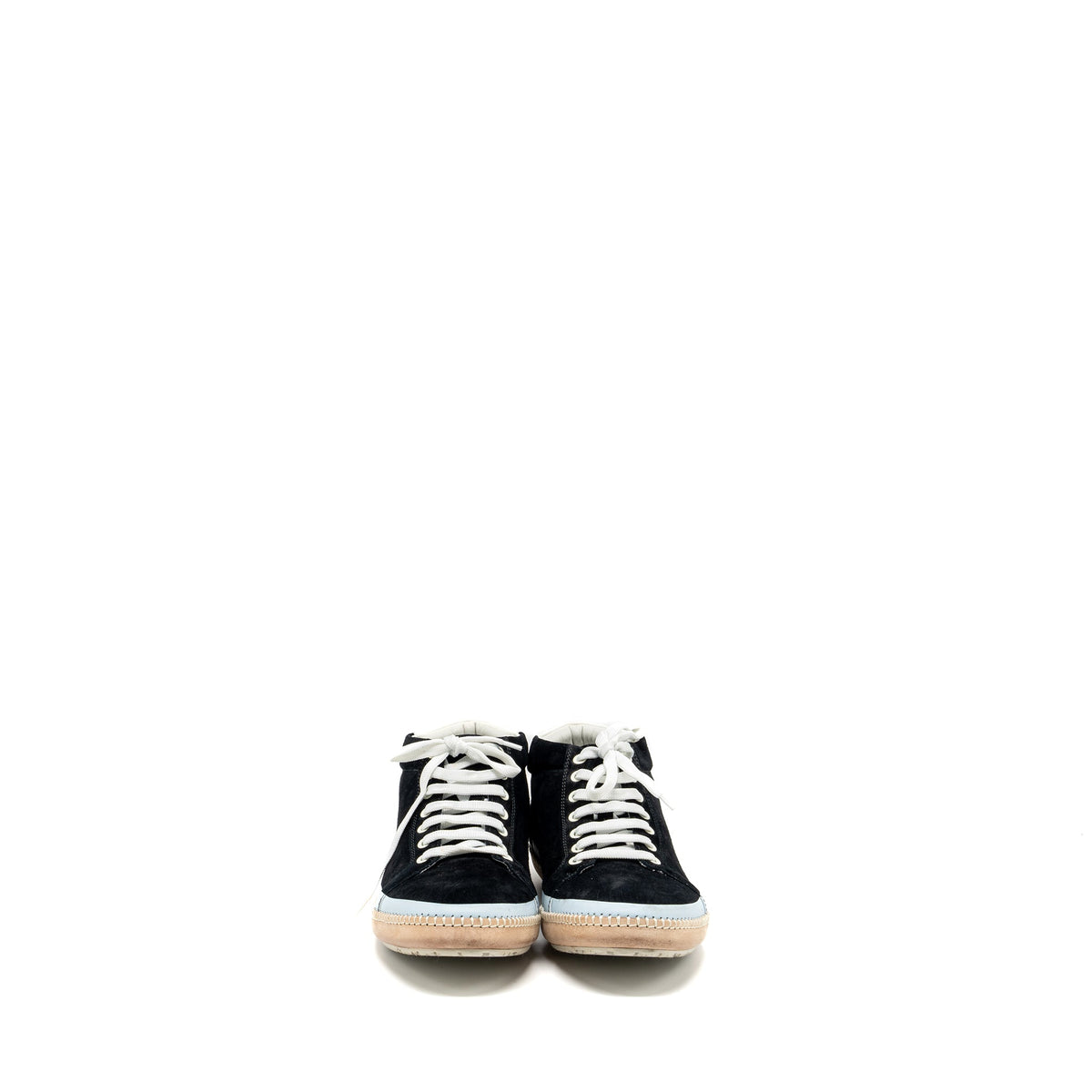 bottega-veneta-size-42-5-sneaker-suede-black-white-light-blue