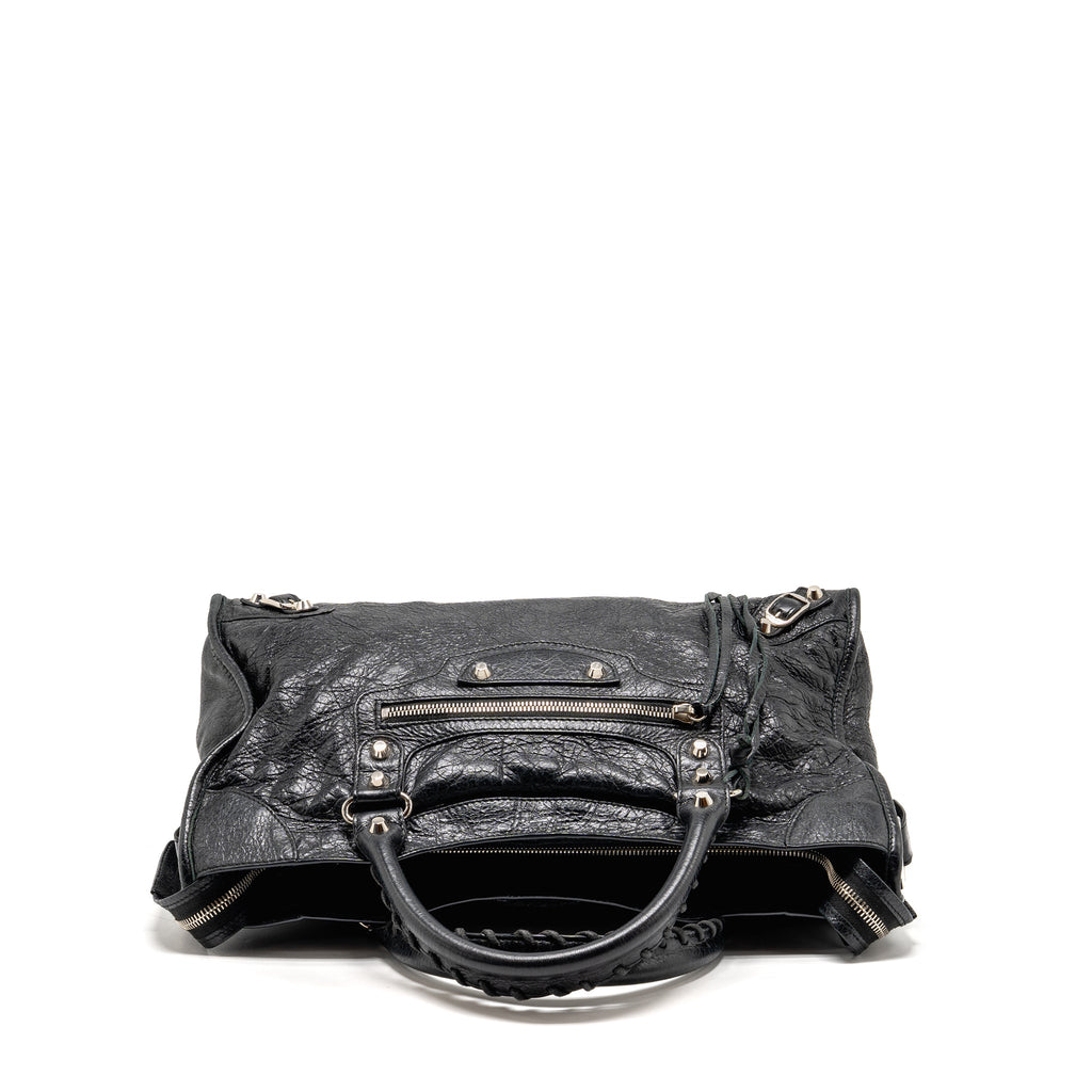 balenciaga-classic-city-bag-leather-black-shw