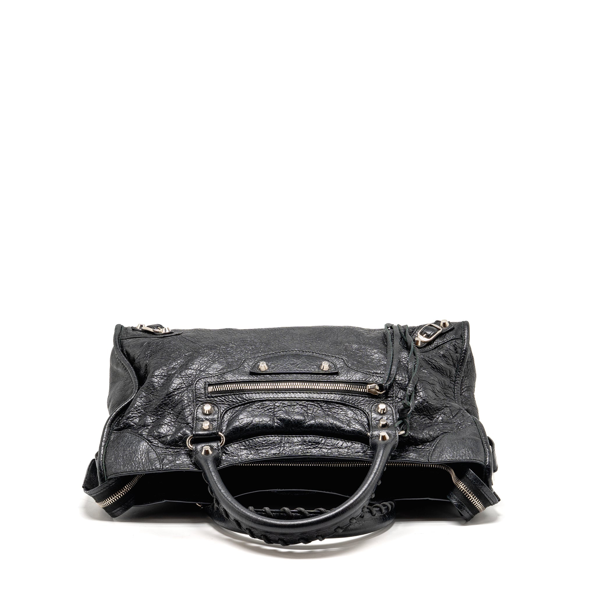 balenciaga-classic-city-bag-leather-black-shw