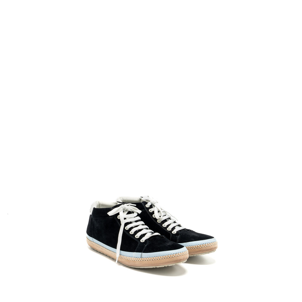 bottega-veneta-size-42-5-sneaker-suede-black-white-light-blue