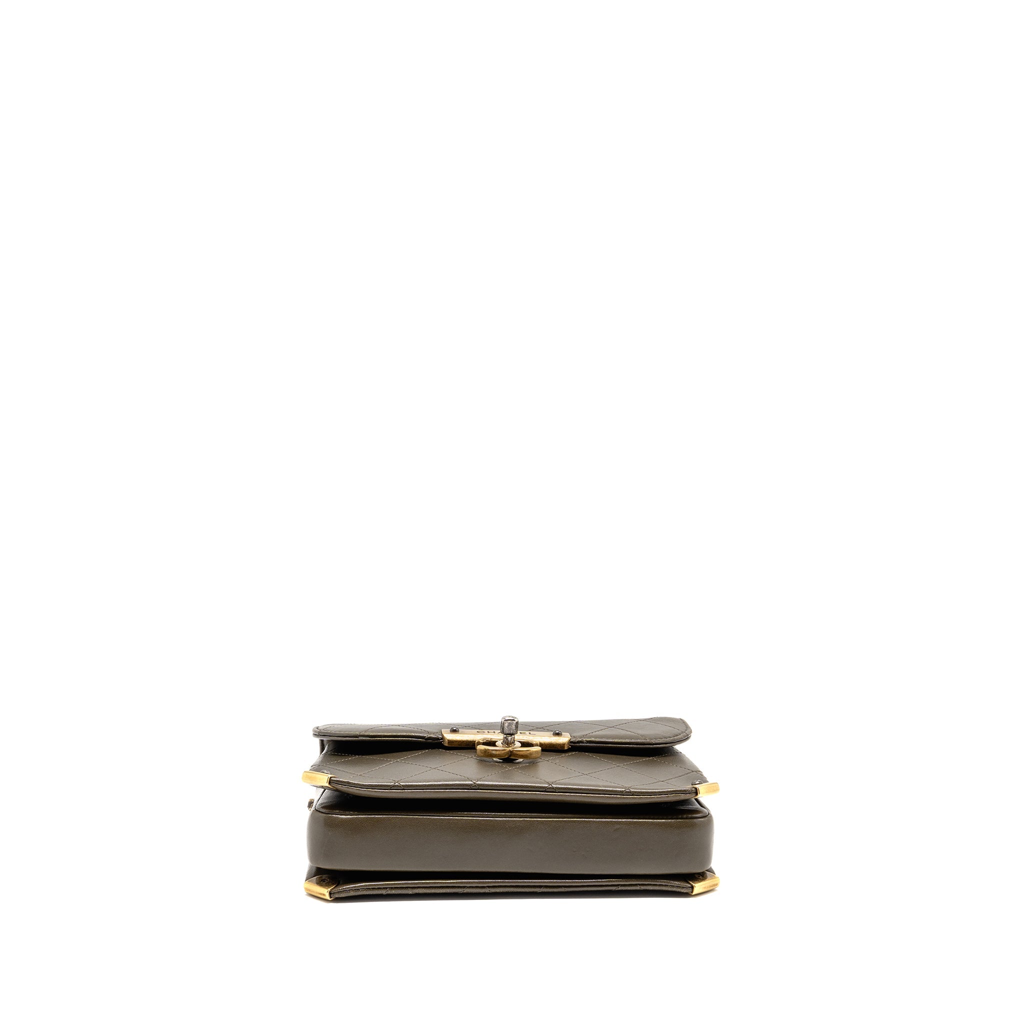 chanel-quilted-messenger-flap-bag-lambskin-olive-green-multicolor-hardware