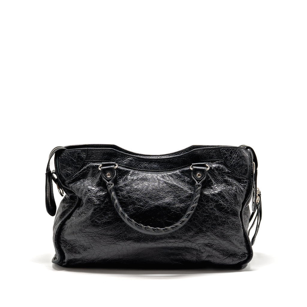balenciaga-classic-city-bag-leather-black-shw