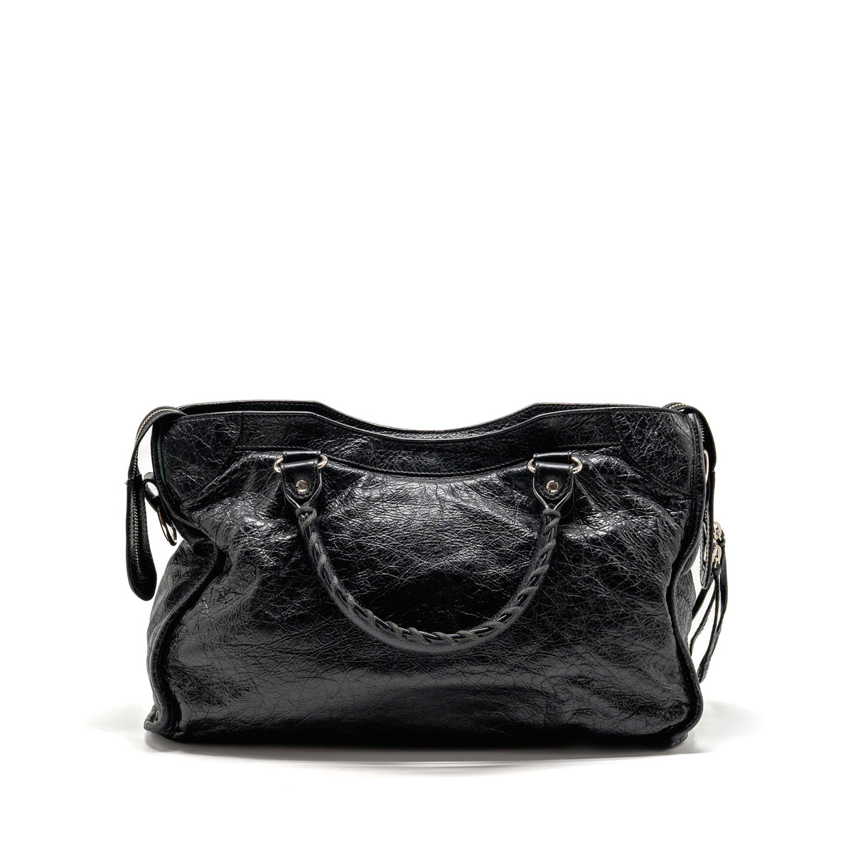 balenciaga-classic-city-bag-leather-black-shw