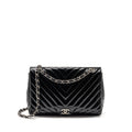 chanel-chevron-jumbo-single-flap-bag-patent-black-shw
