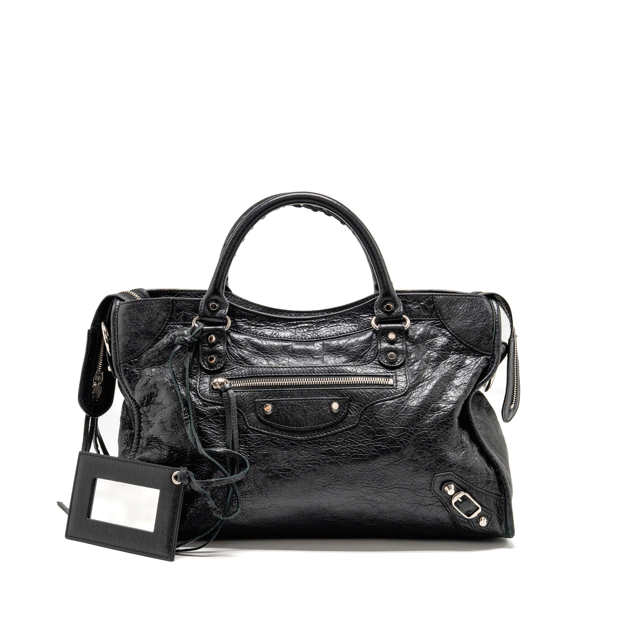 balenciaga-classic-city-bag-leather-black-shw