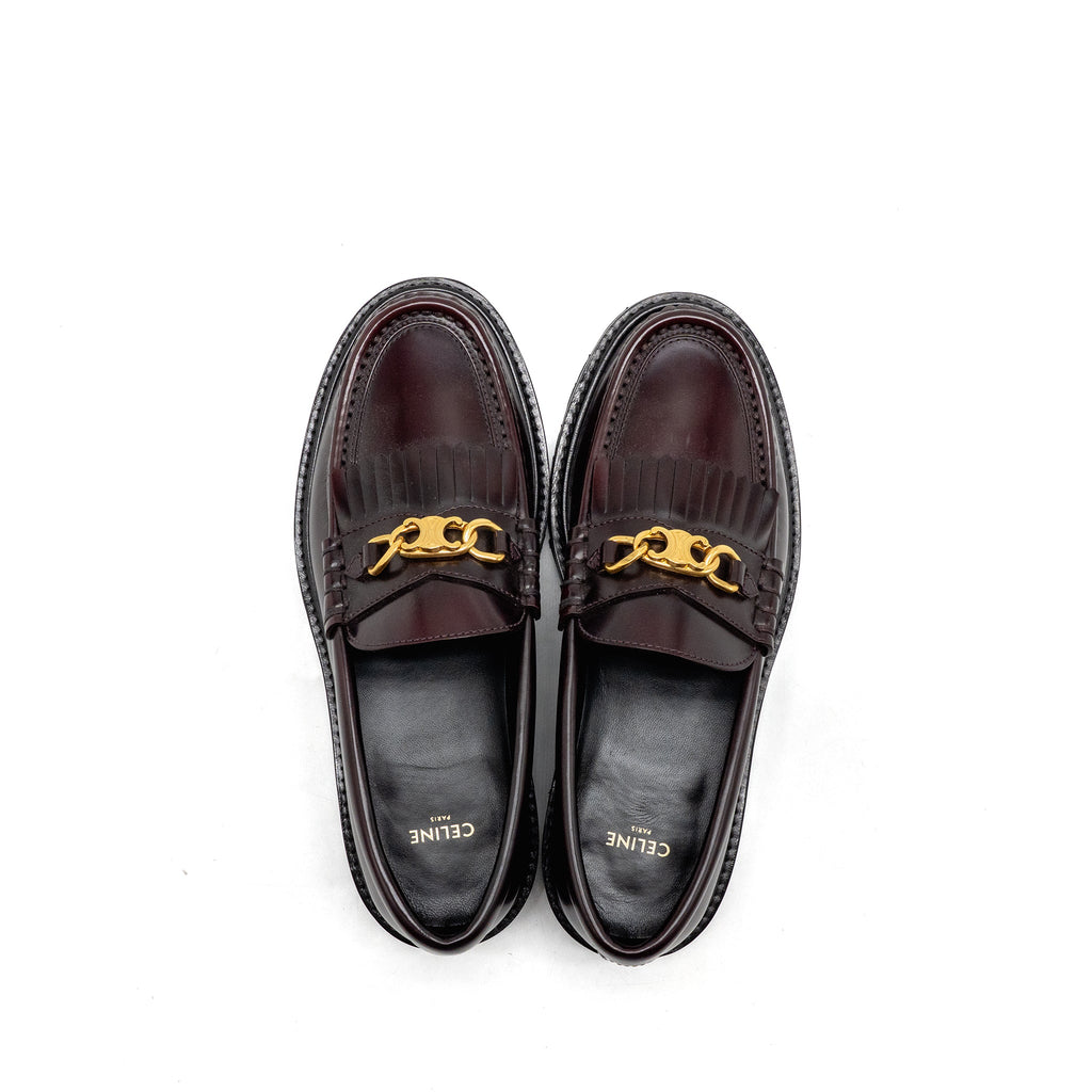 celine-size-37-chunky-loafer-leather-burgundy-ghw-copy-1