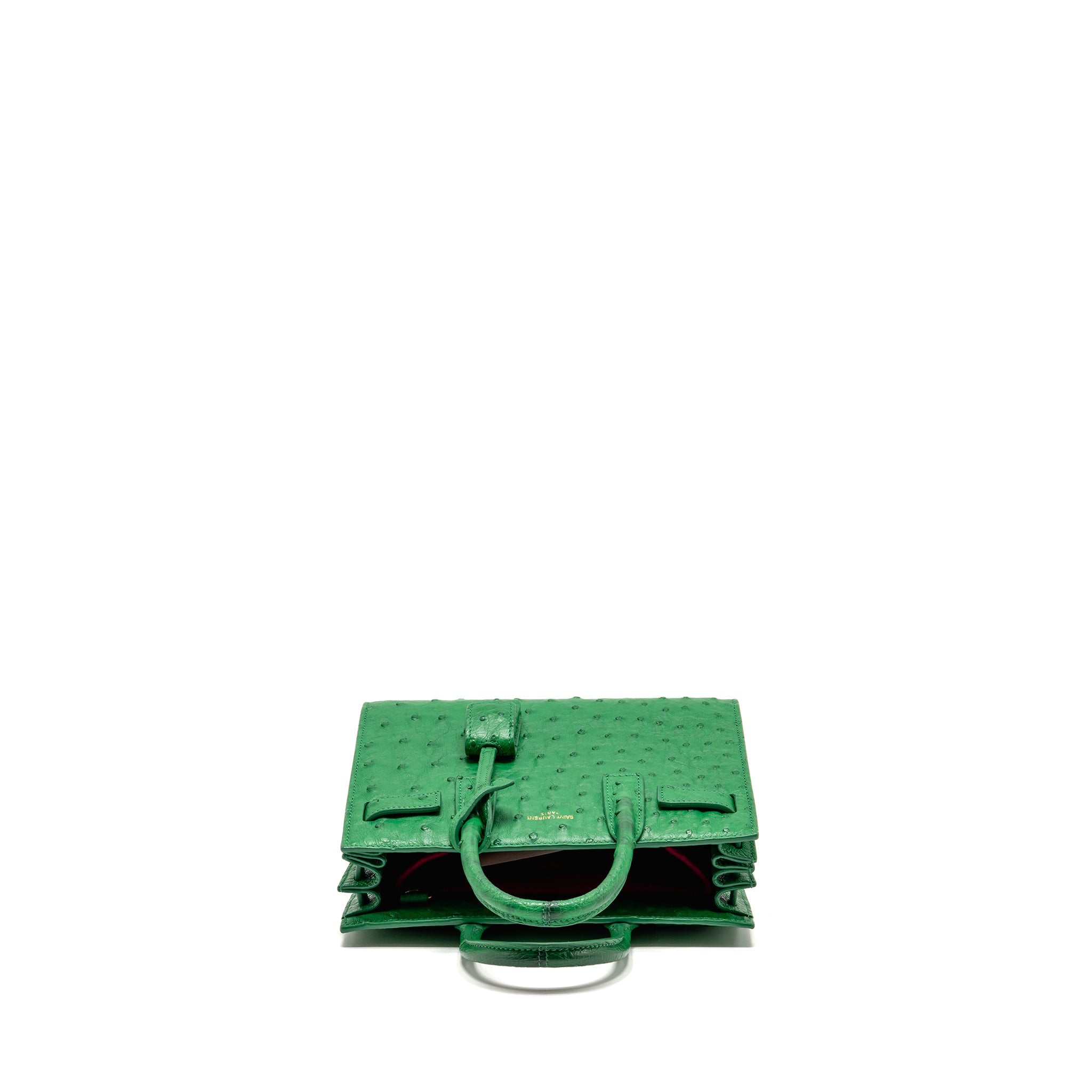 saint-laurent-ysl-nano-sac-de-jour-tote-ostrich-green-ghw