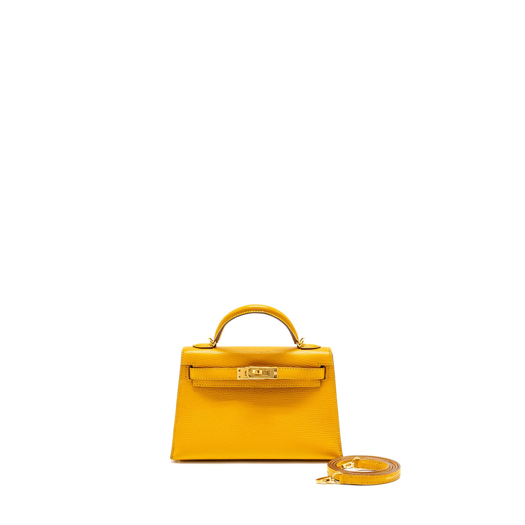 hermes-mini-kelly-ii-chevre-mysore-jaune-amber-ghw-stamp-d