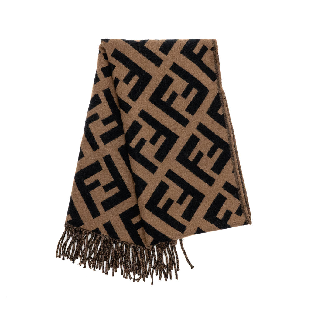 fendi-ff-scarf-cashmere-brown-black-1