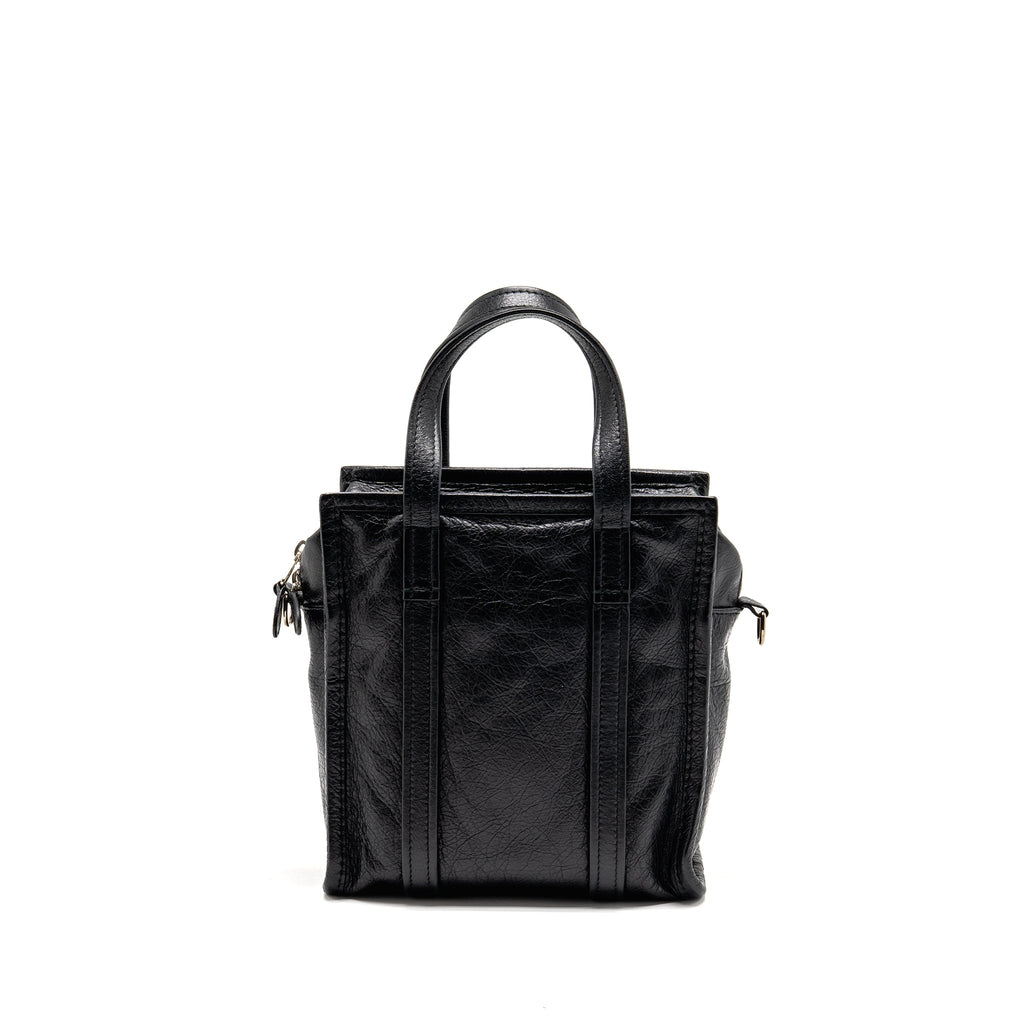 balenciaga-bazar-mini-shopper-tote-bag-crackled-calfskin-black-shw