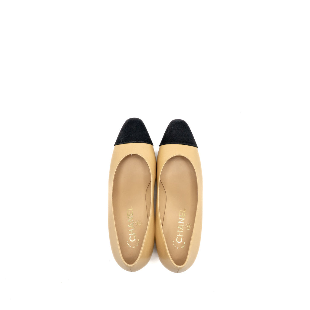 chanel-size-36-pump-lambskin-beige-black-copy-1
