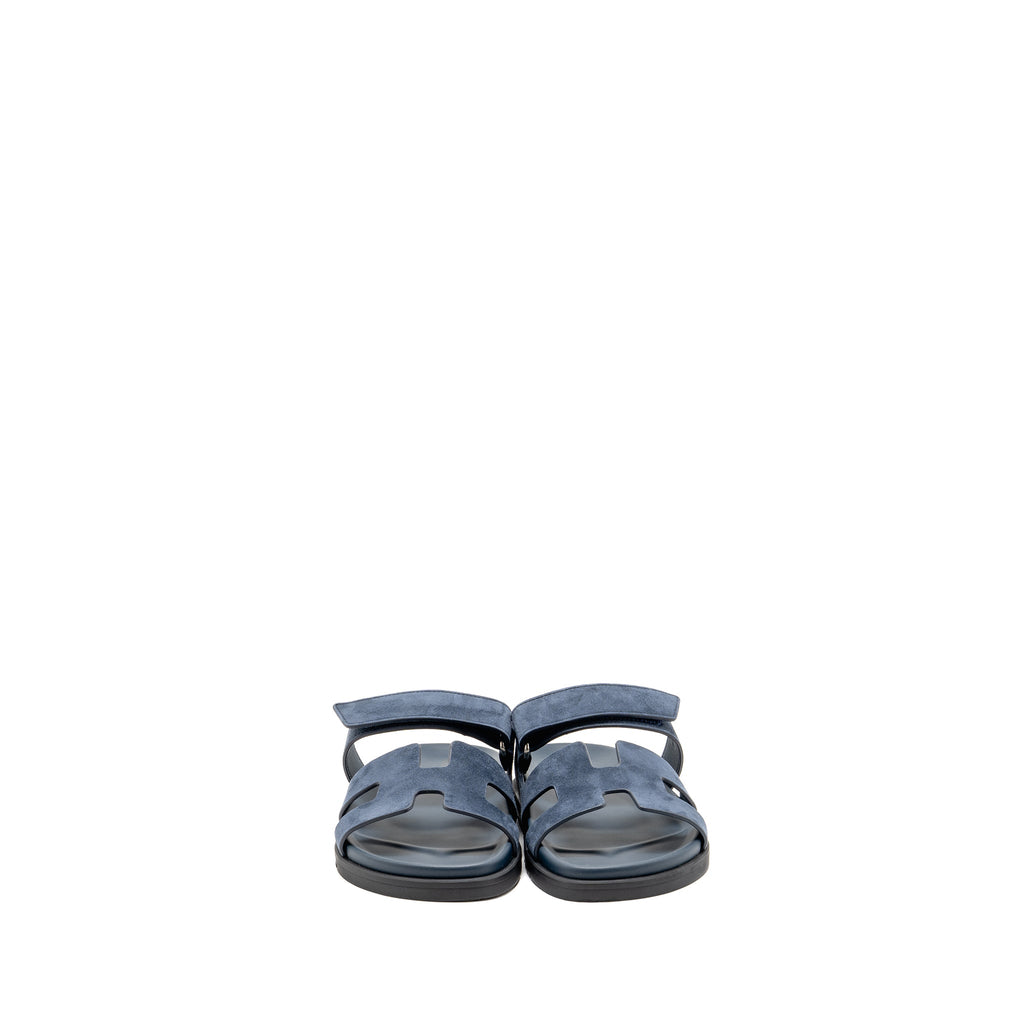 hermes-size-38-chypre-sandals-suede-navy