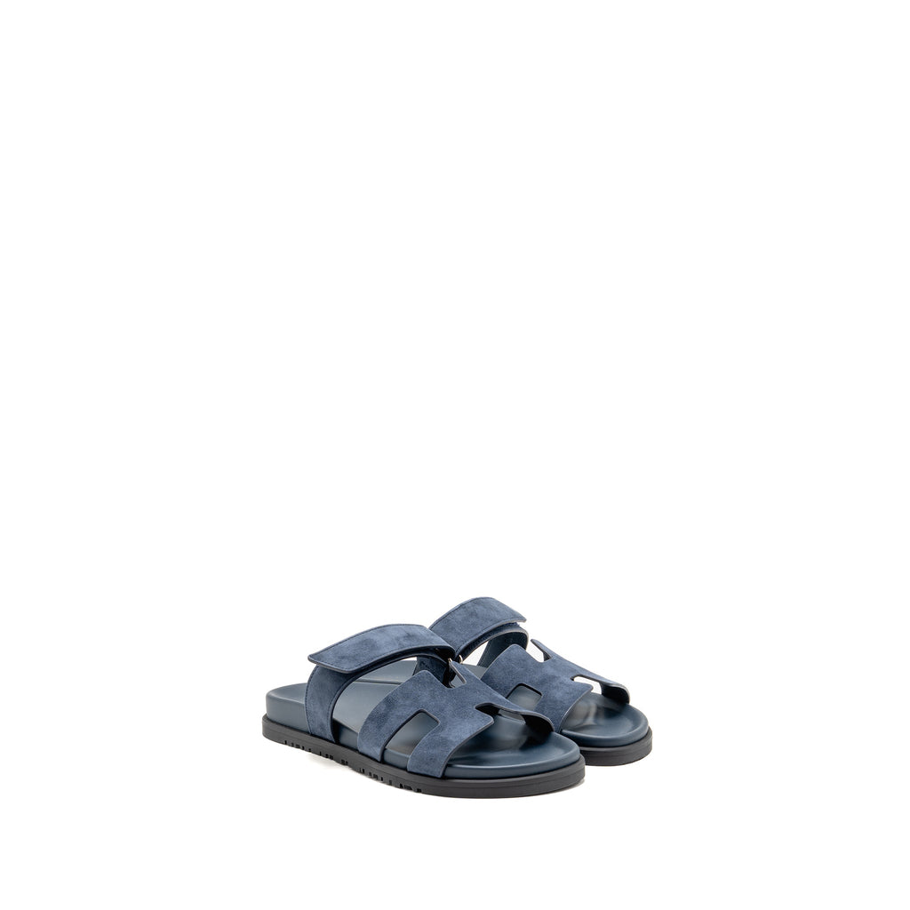 hermes-size-38-chypre-sandals-suede-navy