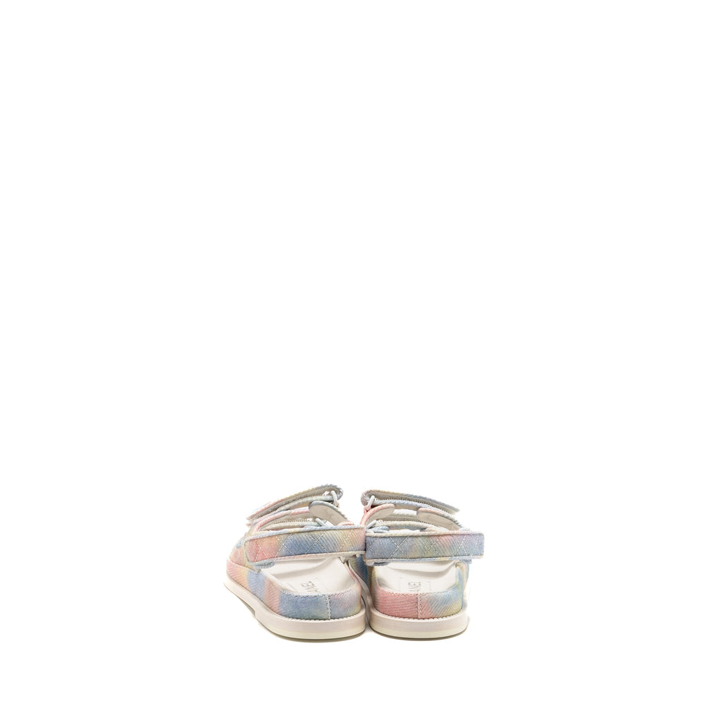 chanel-size-35-5-22c-dad-sandals-printed-fabric-multicolour-white-hardware