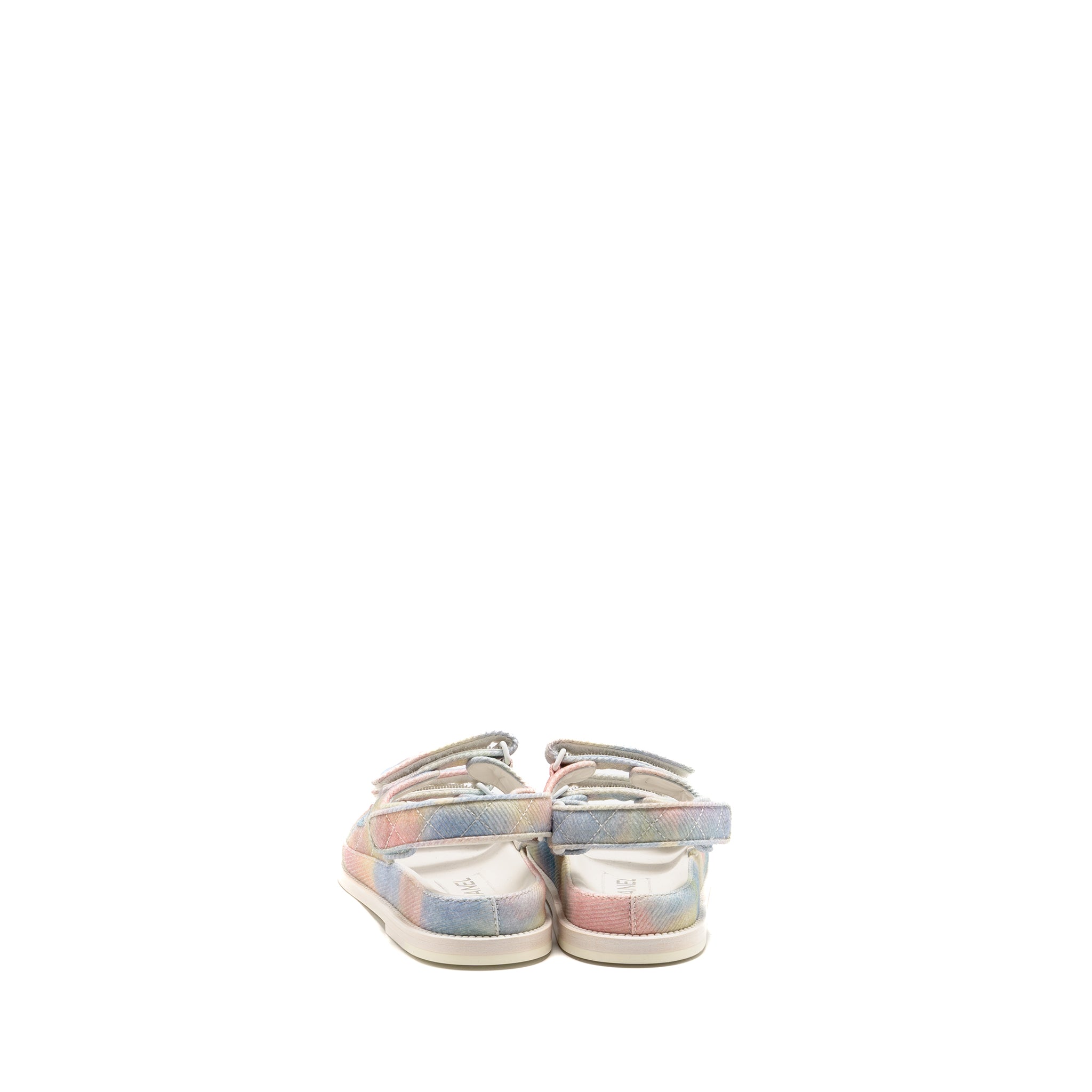 chanel-size-35-5-22c-dad-sandals-printed-fabric-multicolour-white-hardware