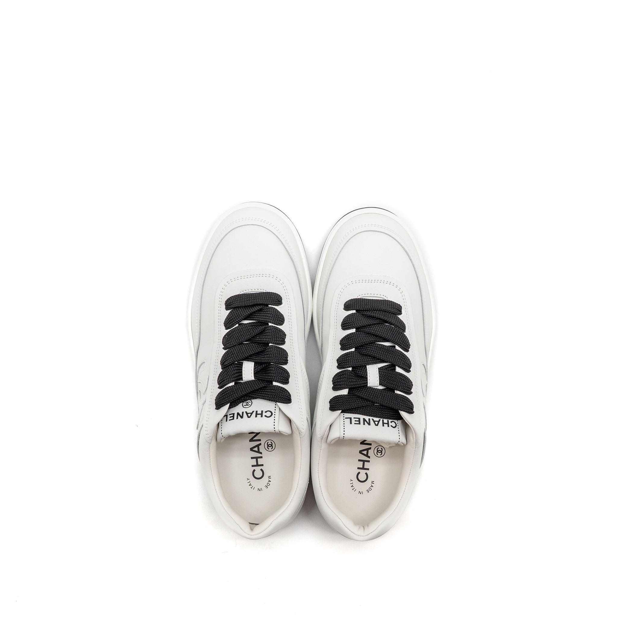 chanel-size-37-5-cc-logo-sneakers-white-black-grey-copy