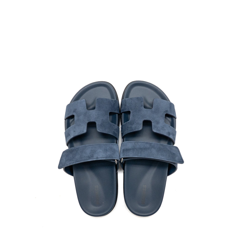 hermes-size-38-chypre-sandals-suede-navy