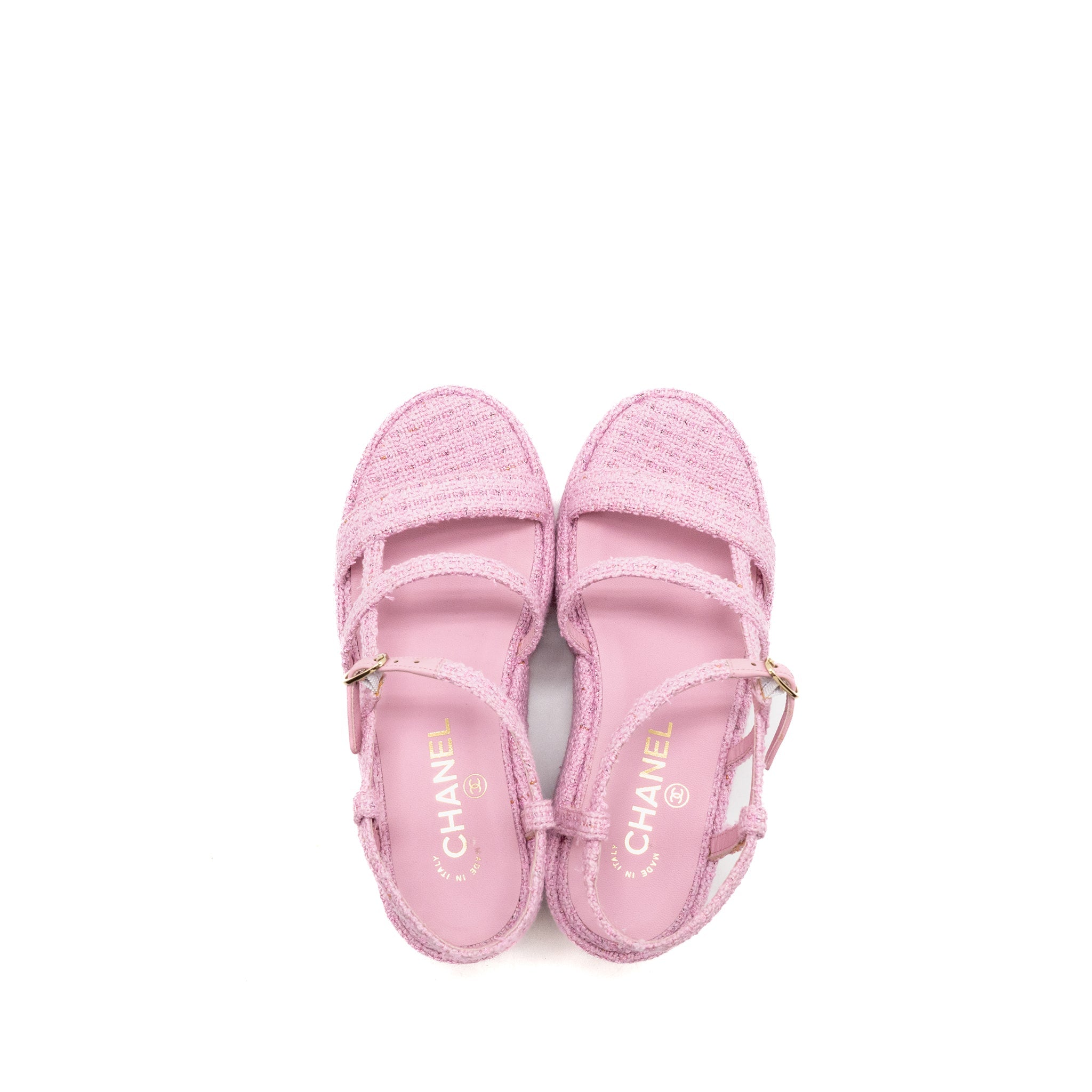 chanel-size-35-23c-platform-sandals-with-logo-tweed-pink-ghw