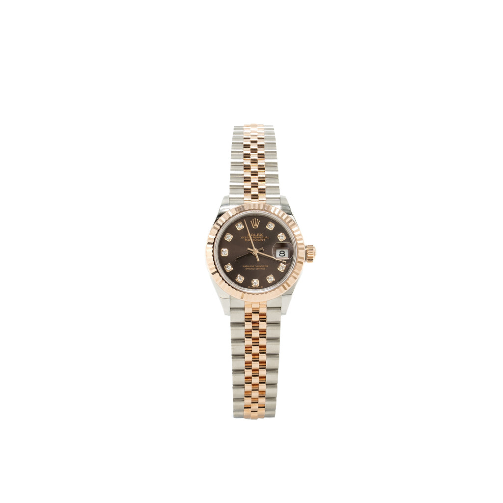 rolex-28mm-lady-datejust-oystersteel-everose-gold-chocolate-diamond-set-dial-jubilee-bracelet