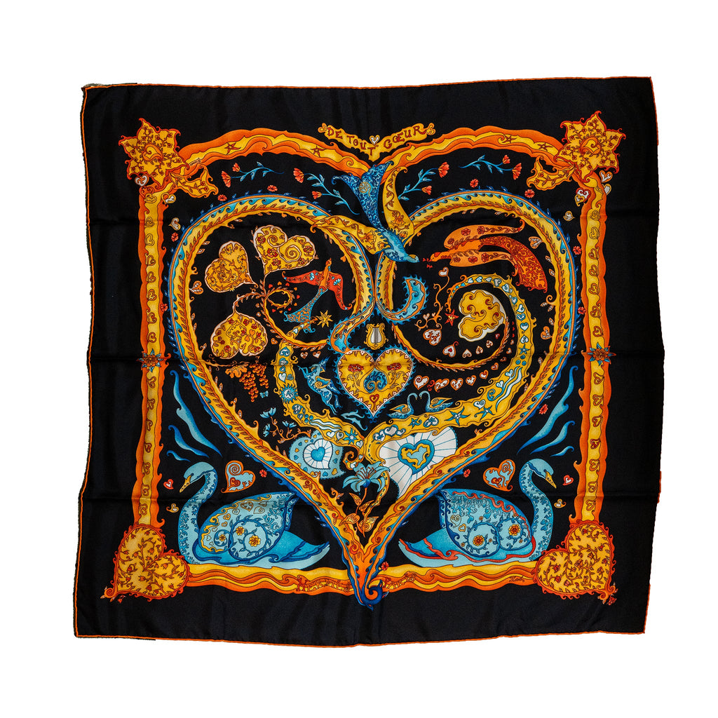 hermes-90cm-silk-scarf-de-tout-coeur-black-orange-turquoise