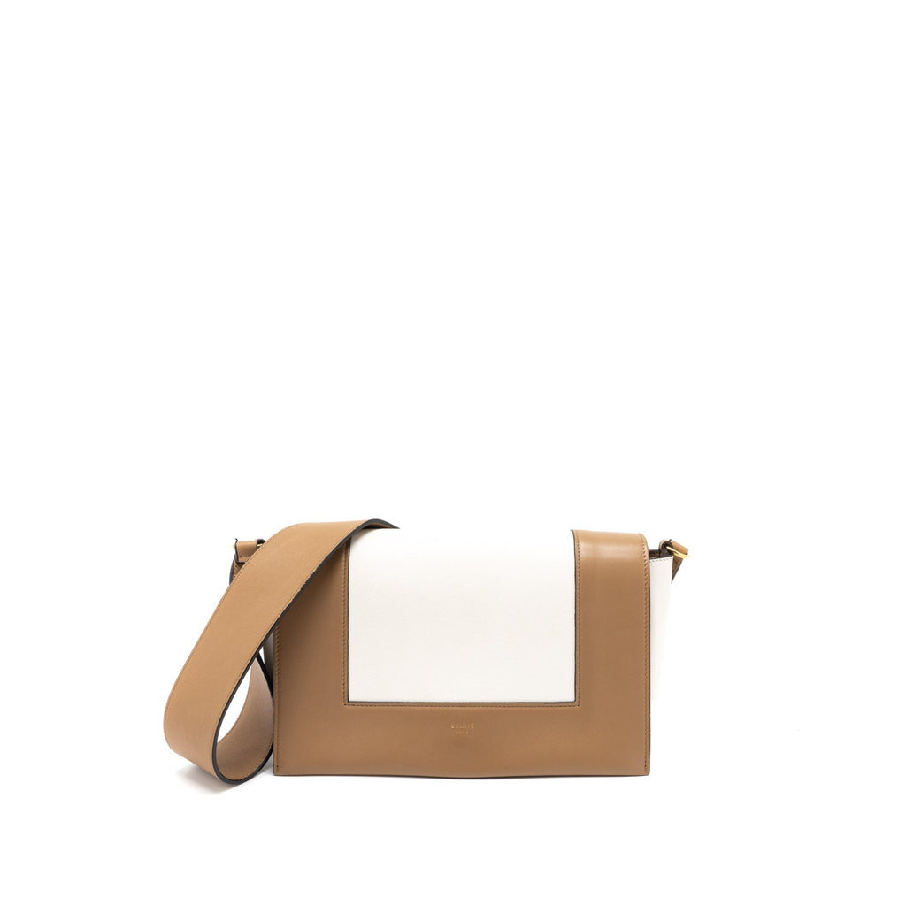 celine-frame-bag-calfskin-cream-brown-brushed-ghw