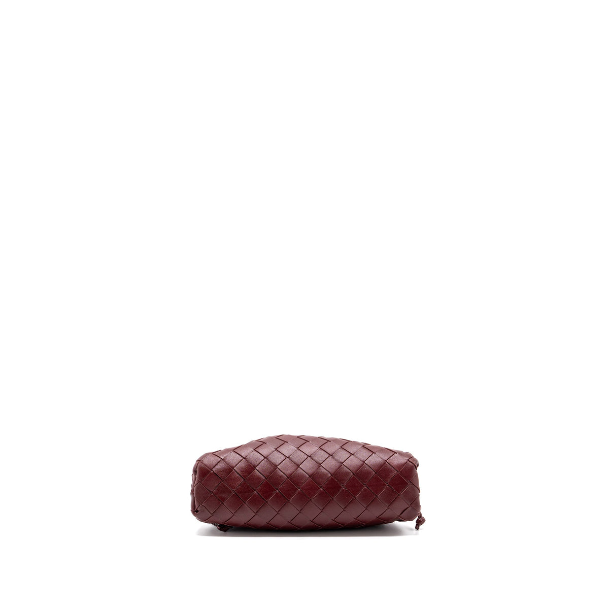 bottega-veneta-mini-pouch-lambskin-dark-red-ghw