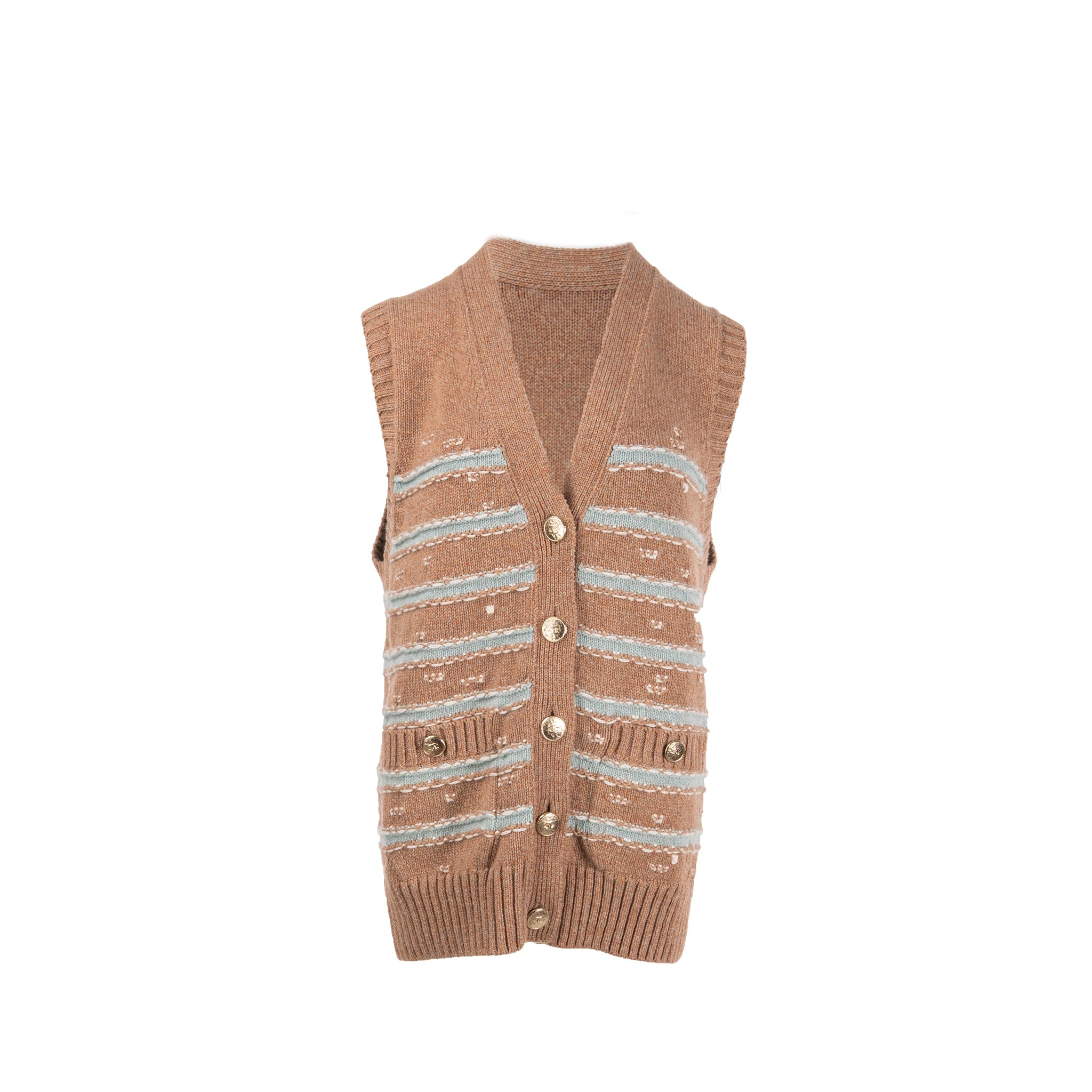 chanel-size-36-24k-cashmere-knit-vest-brown-light-blue-white