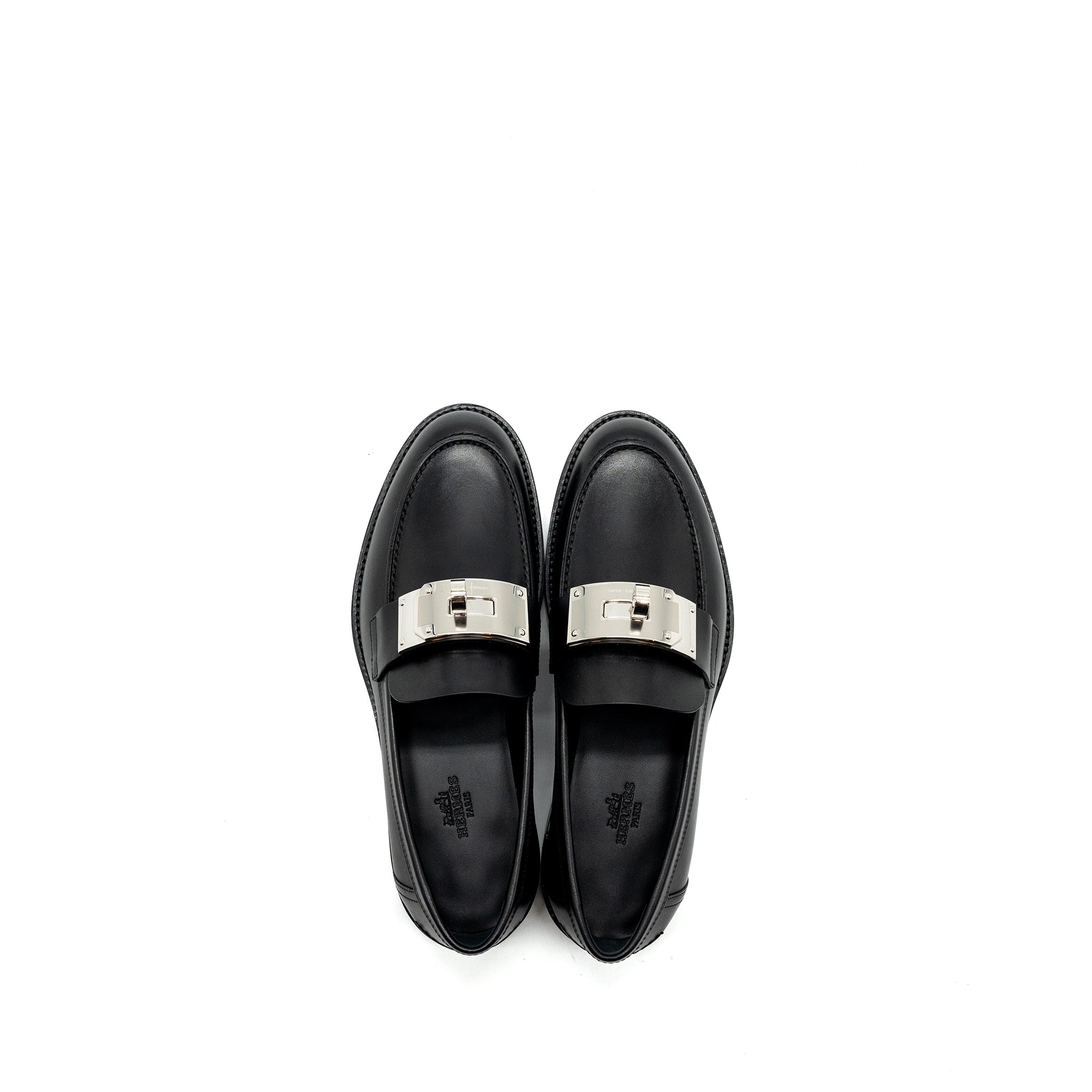 hermes-size-37-hot-moccasins-calfskin-black-shw