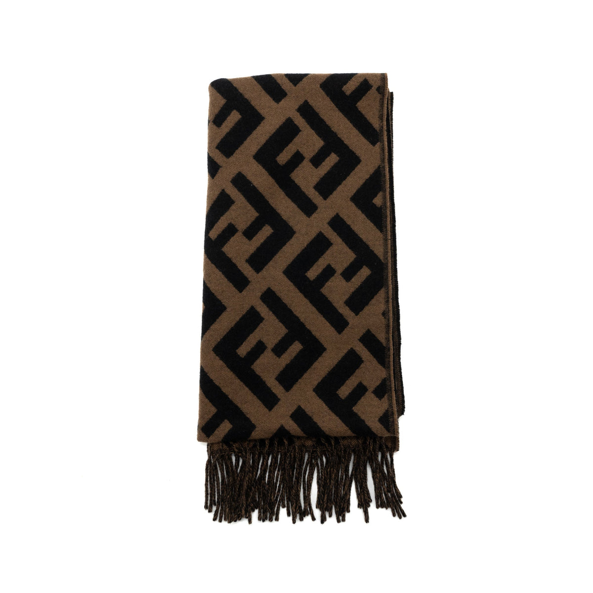 fendi-ff-scarf-cashmere-brown-black