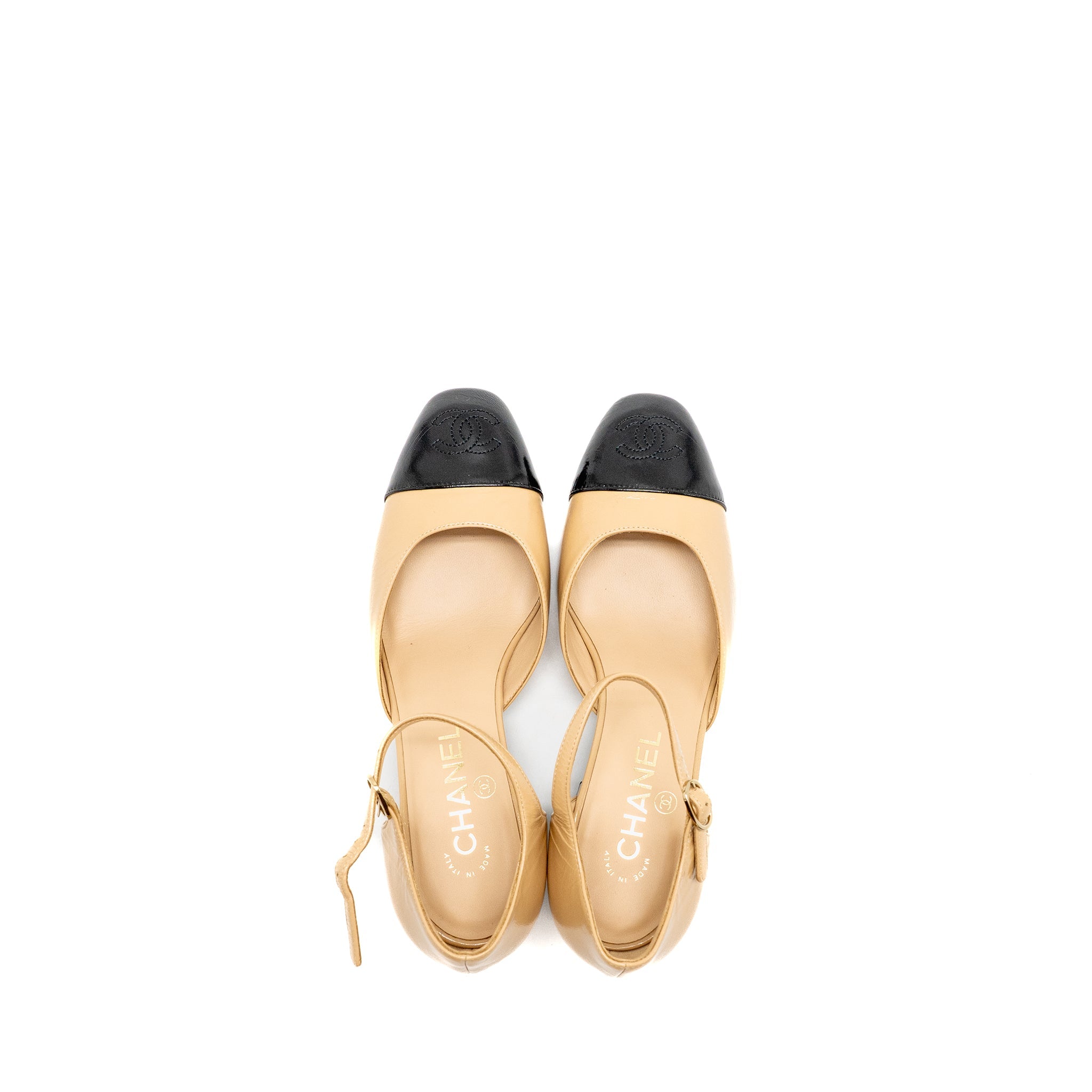 chanel-size-36-25c-mary-janes-shiny-lambskin-beige-black-lghw-copy
