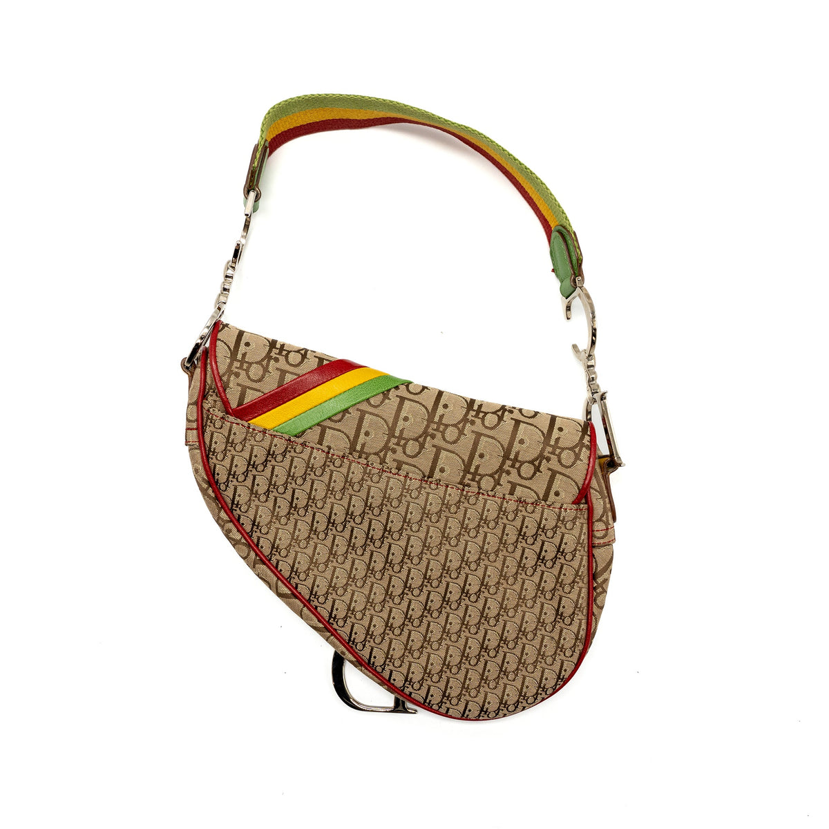 dior-vintage-saddle-bag-canvas-leather-multicolour-shw