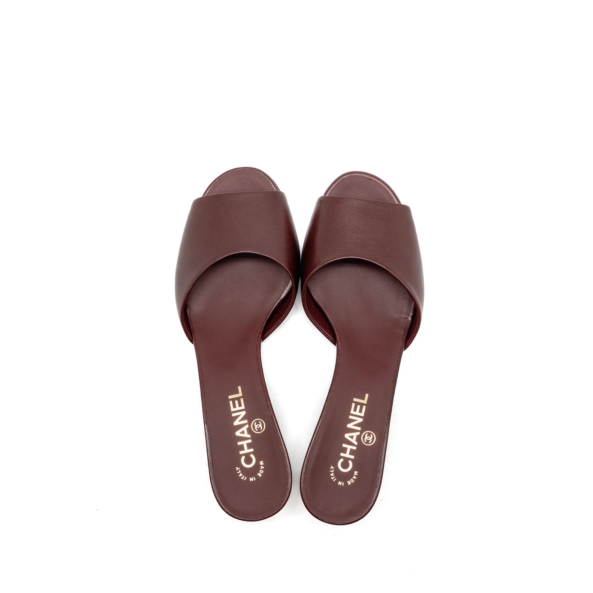 chanel-size-39-mule-sandals-with-pearl-heels-lambskin-burgundy