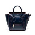 celine-luggage-tote-bag-calfskin-blue-red-shw