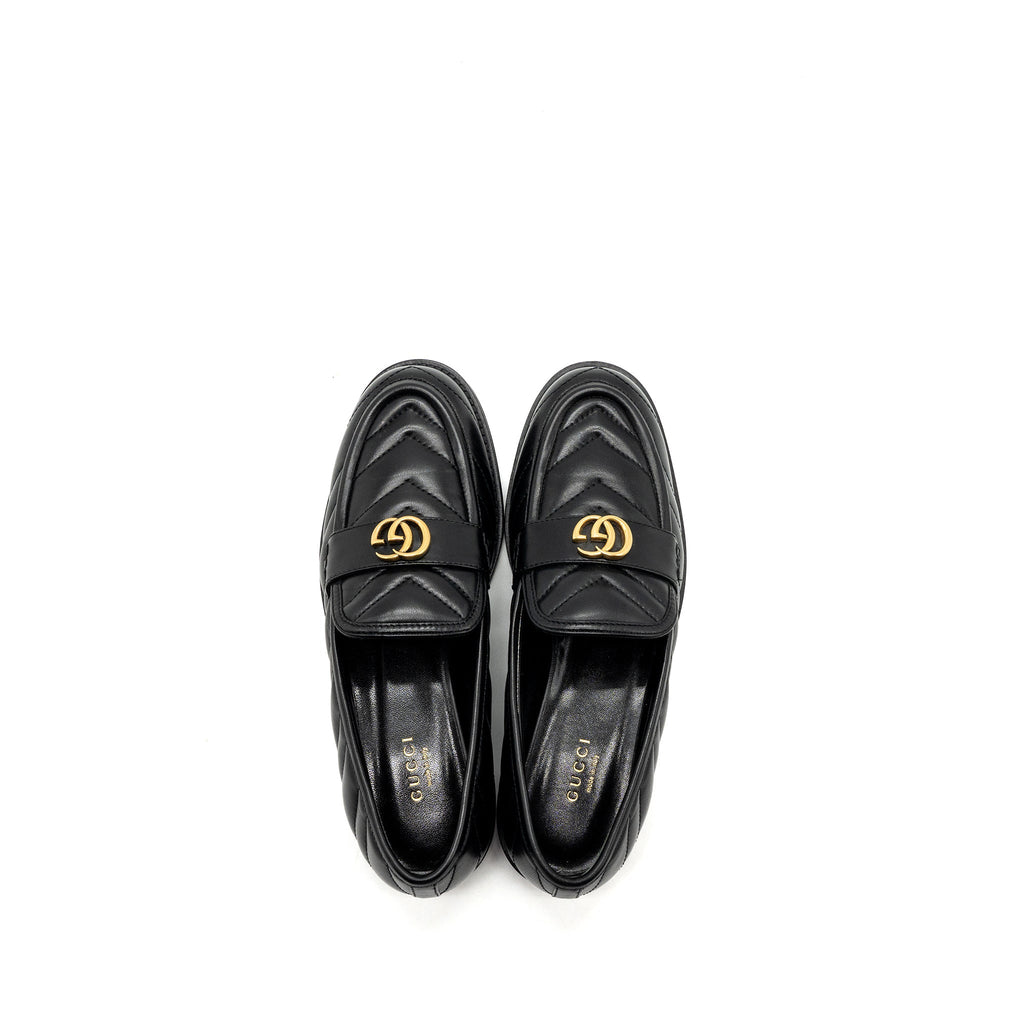 gucci-size-37-5-gg-loafers-black-ghw-copy
