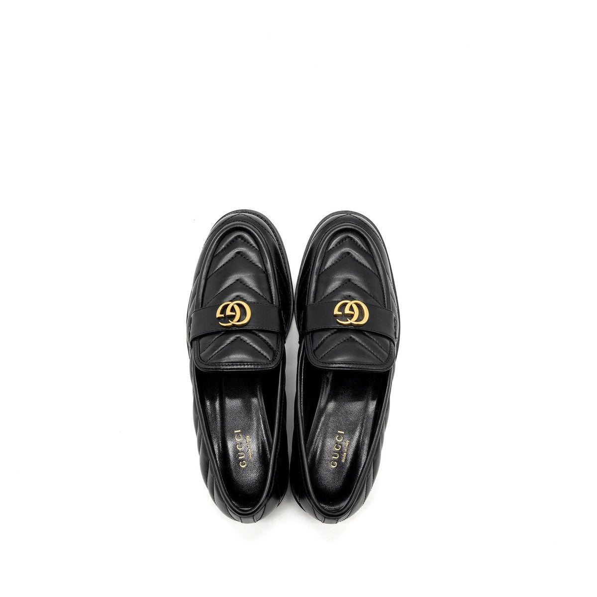 gucci-size-37-5-gg-loafers-black-ghw-copy
