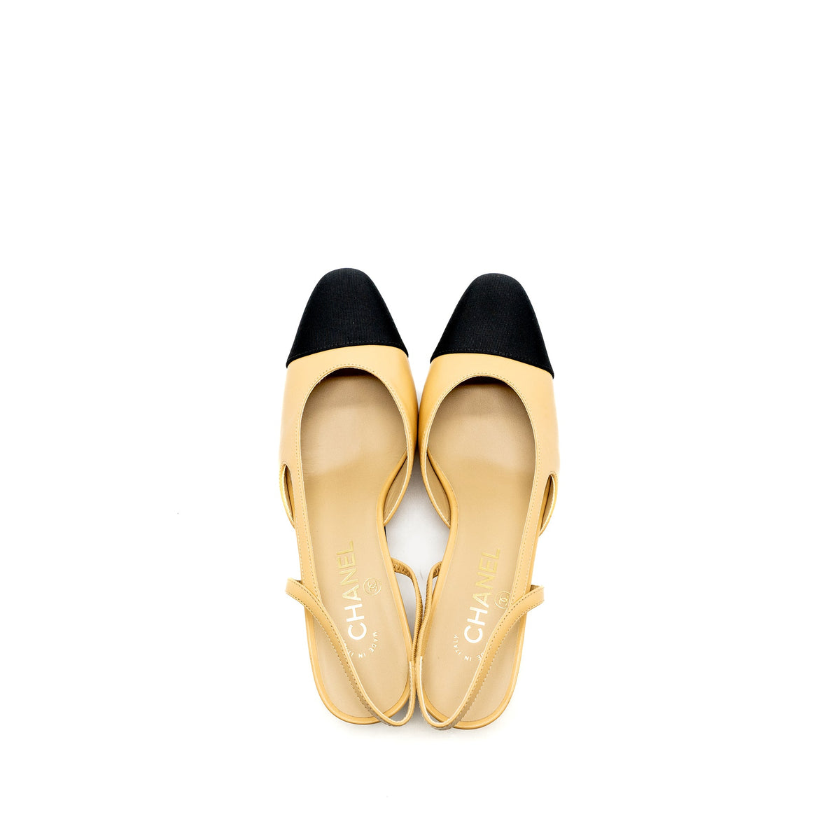 chanel-size-38-slingbacks-leather-beige-black-lghw