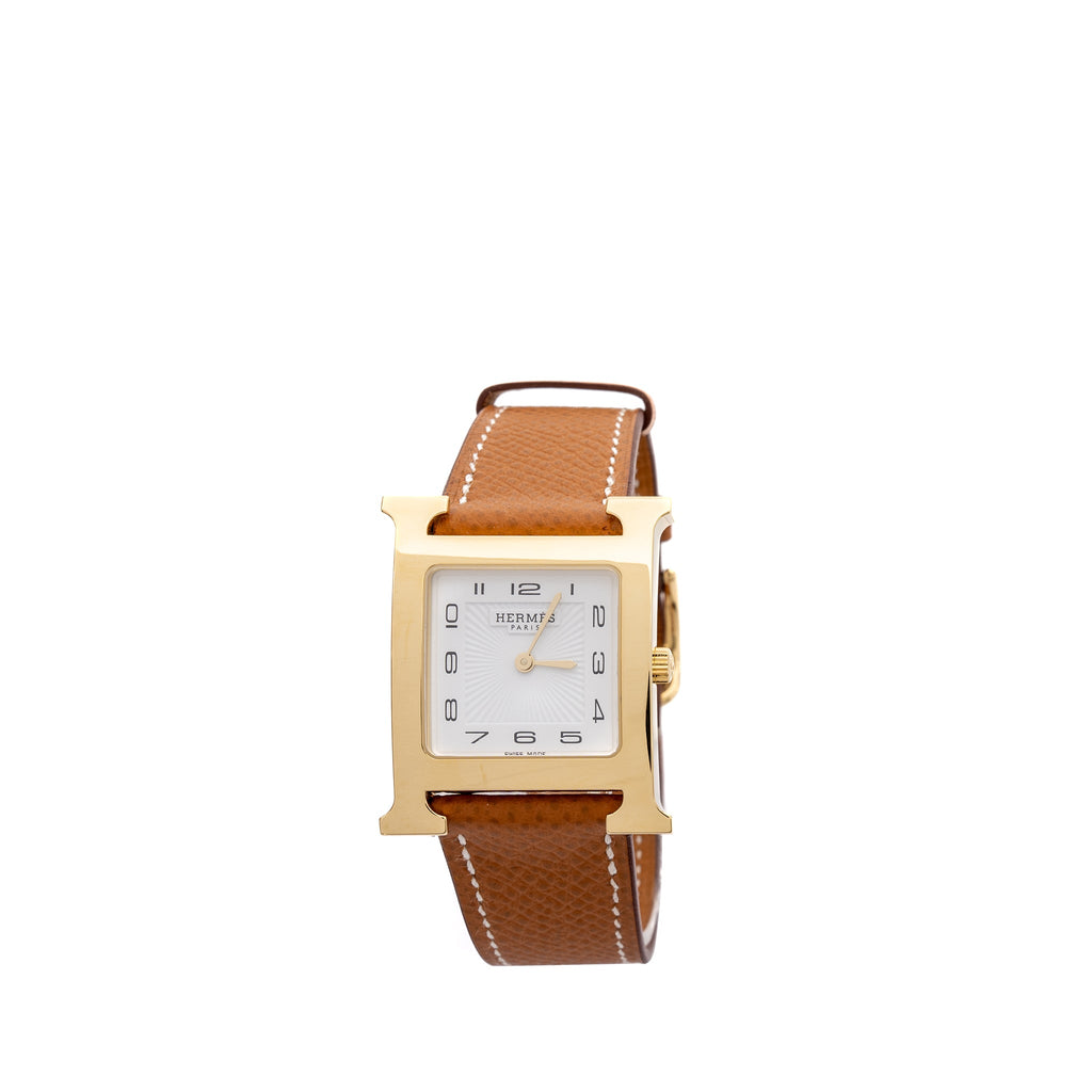hermes-heure-h-watch-medium-model-30mm-epsom-gold-strap-with-gold-color