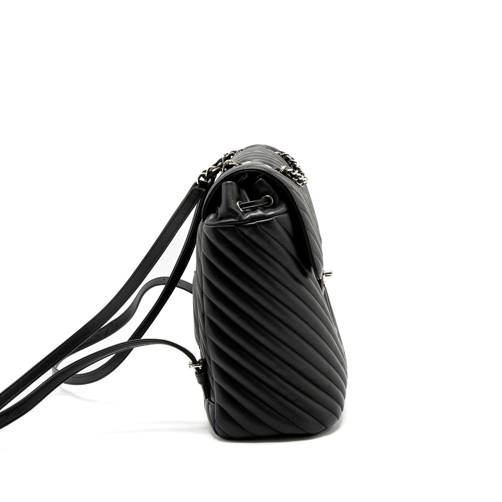 chanel-urban-spirit-backpack-chevron-calfskin-black-shw