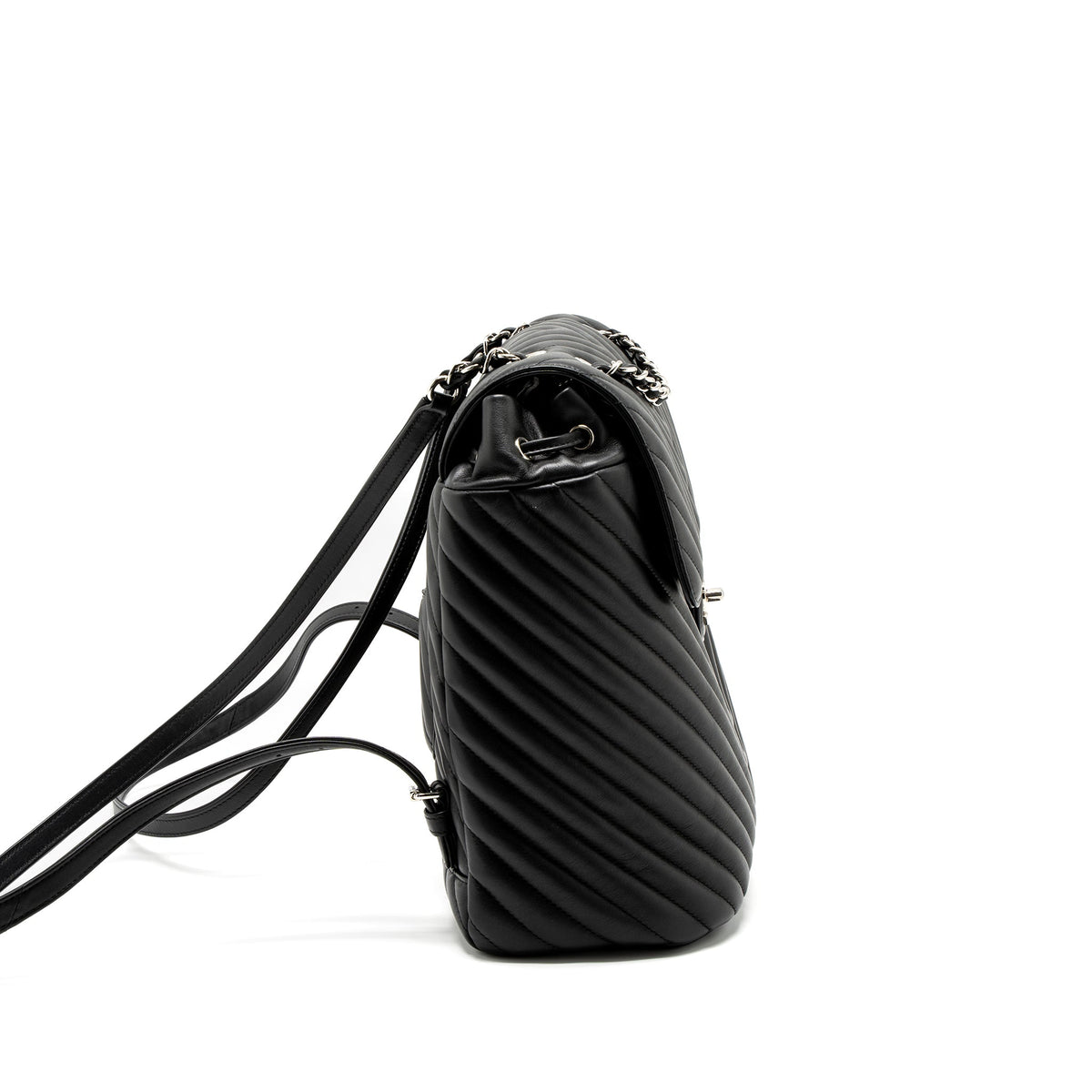 chanel-urban-spirit-backpack-chevron-calfskin-black-shw