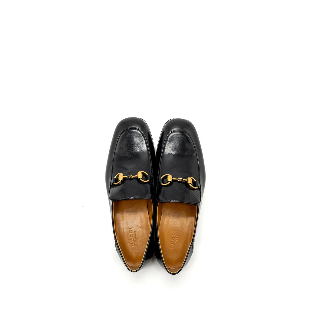 gucci-size-38-horsebit-loafer-black-ghw