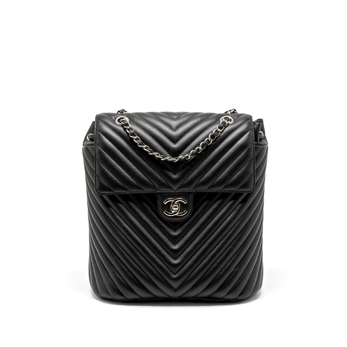 chanel-urban-spirit-backpack-chevron-calfskin-black-shw