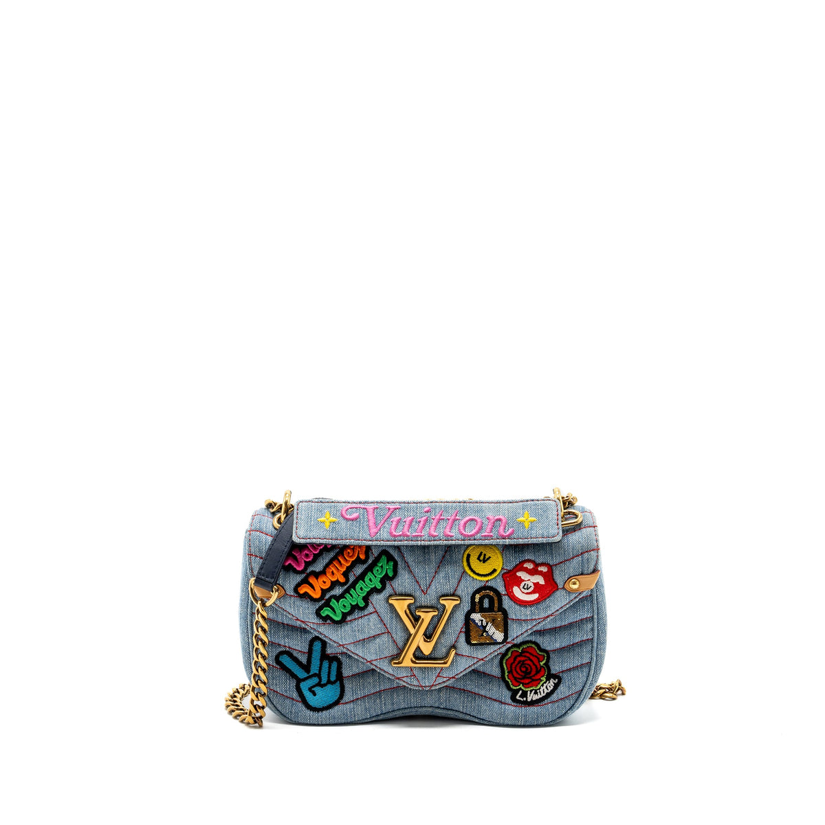 louis-vuitton-new-wave-flap-chain-bag-liminted-edition-denim-blue-multicolor-ghw