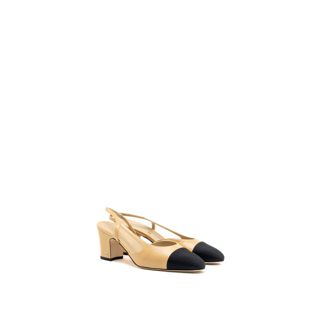 chanel-size-38-slingbacks-leather-beige-black-lghw