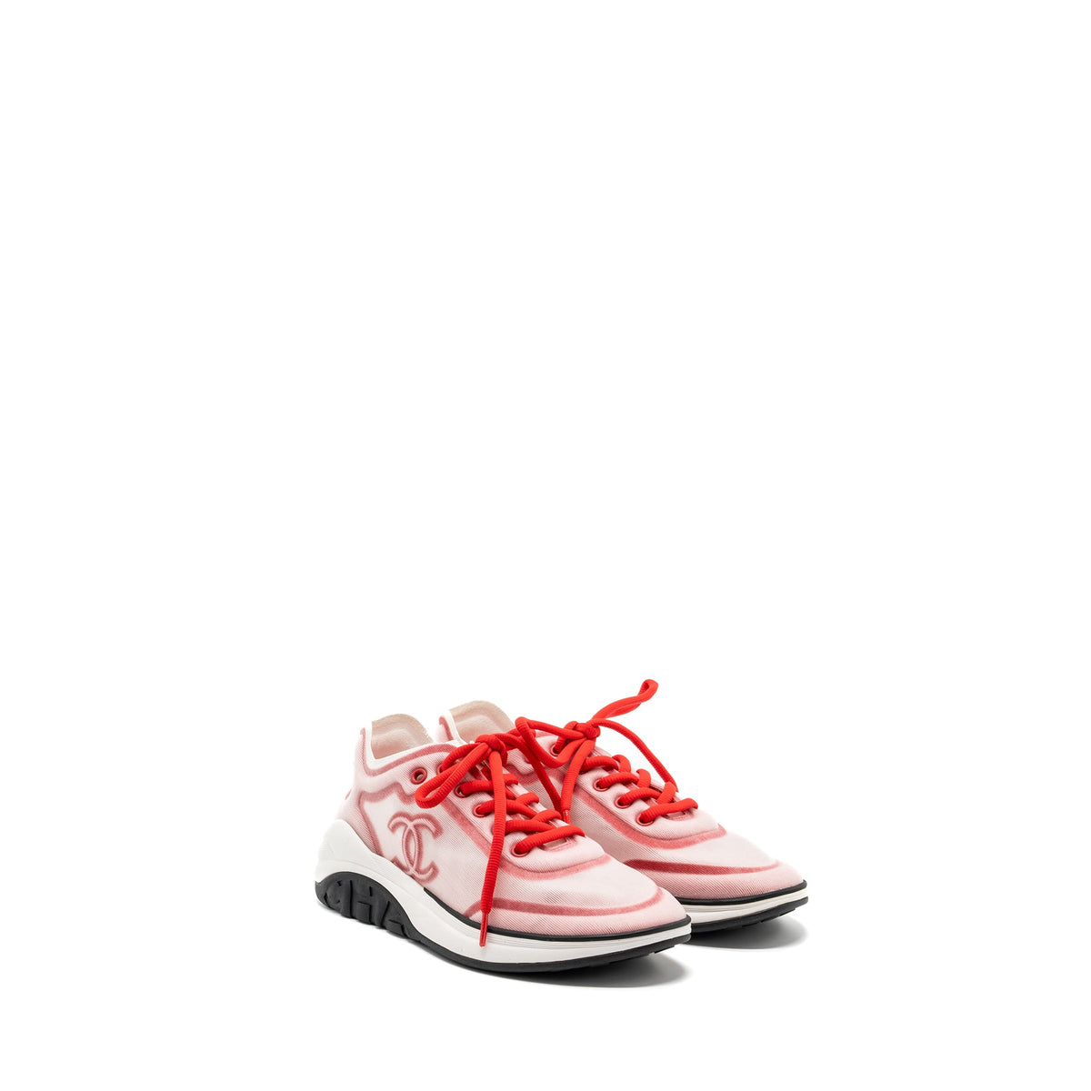 chanel-size-37-cc-logo-sneakers-red-white-black