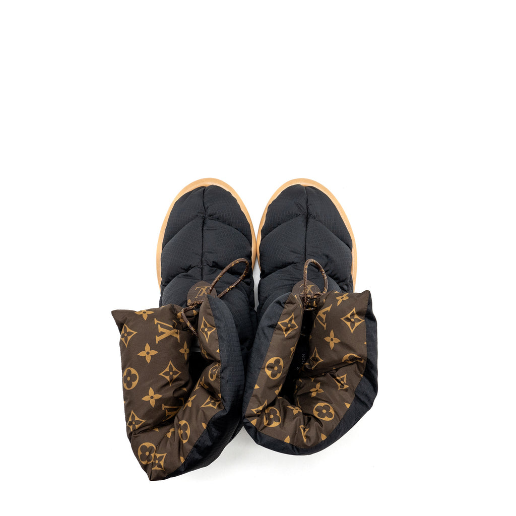 louis-vuitton-size-37-pillow-comfort-ankle-boots-nylon-monogram-black